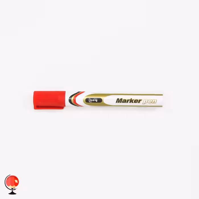 ماژیک پاک نشو قرمز نوک گرد لاینری