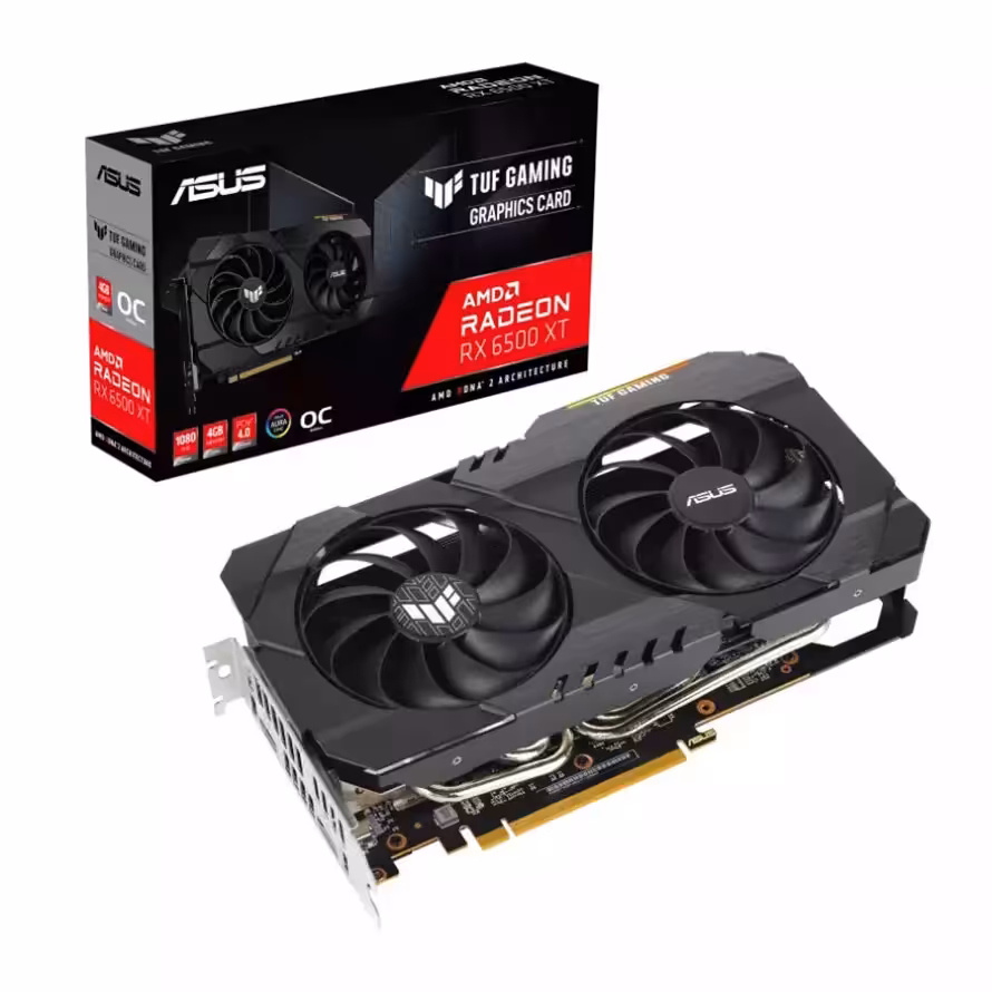 کارت گرافیک ایسوس ASUS Graphics Card TUF Gaming Radeon RX 6500 XT OC Edition 4GB