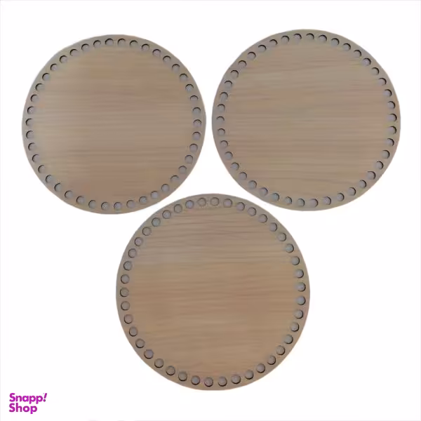 کفی تریکو بافی مدل دایره 30 کد A30-3 بسته 3 عددی