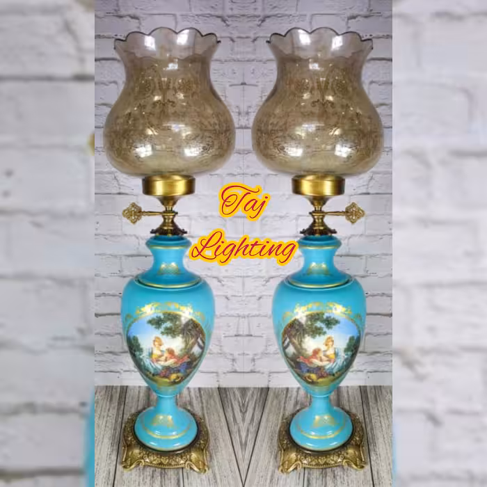 آباژور چراغ رومیزی مدل امپریال طرح لیلی مجنون با لاله لامپا (پس کرایه)