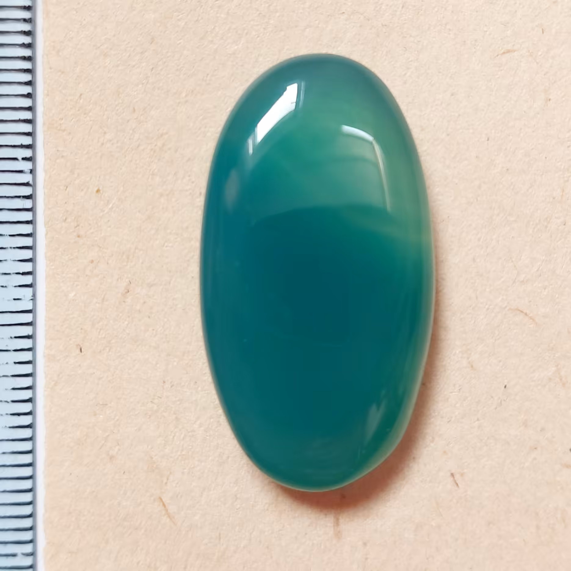 نگین سنگ عقیق سبز حبابی تراش دست کد135