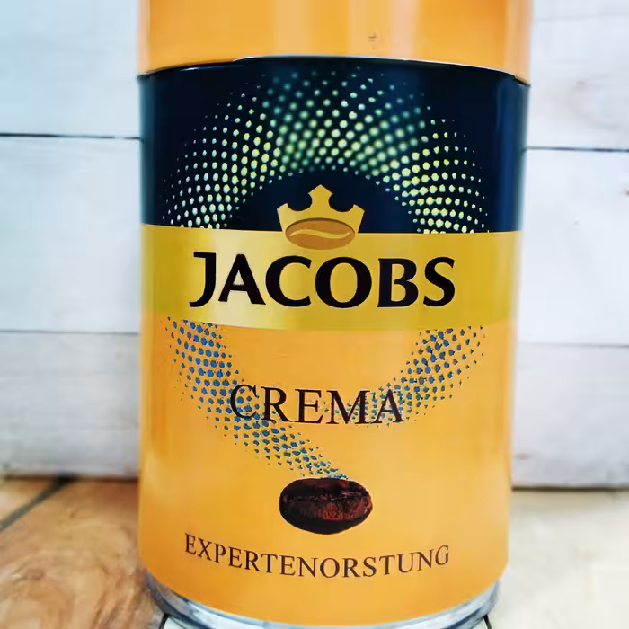 قهوه دان جاکوبز کرما-JacobsCrema رست مدیوم ترکیبی عربیکا و ربوستا قوطی 250 گرمی.  غیر اصل