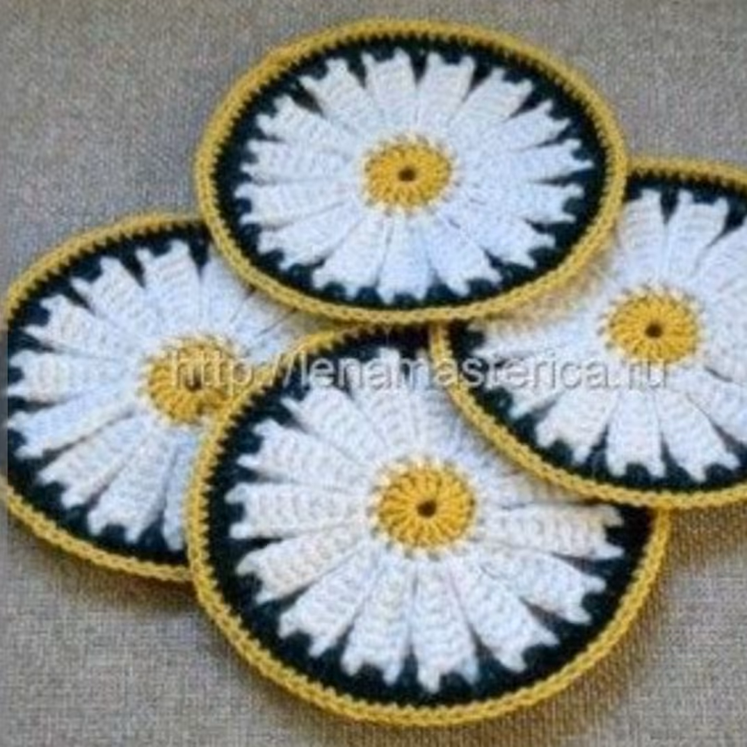 زیرلیوانی گل بابونه