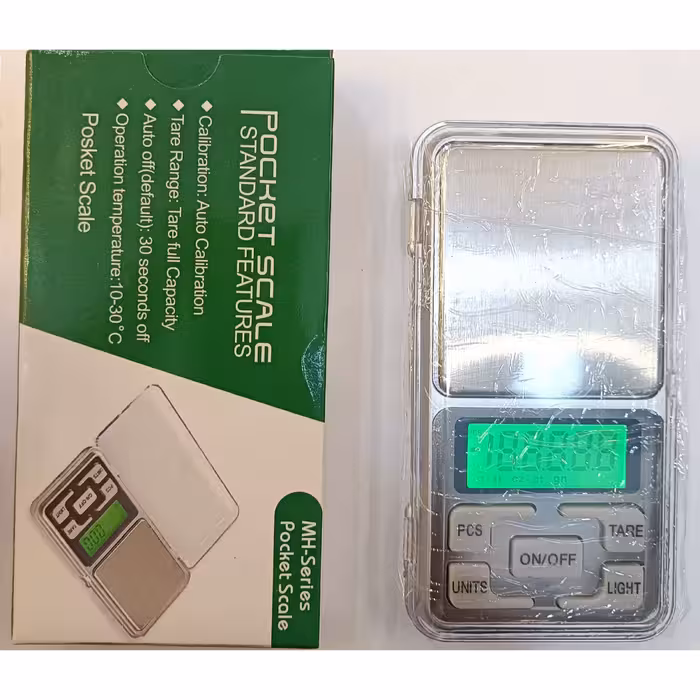 ترازو دیجیتال مثقالی کوچک جیبی ترازوی گرمی با دقت 0.01