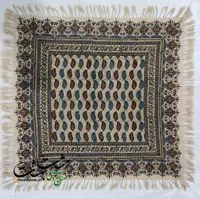 رومیزی قلمکار 60 در 60 سانت صادراتی برند زابلیان در3 طرح مختلف 