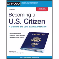 کتاب زبان اصلی Becoming a US Citizen اثر Ilona Bray JD انتشارات NOLO