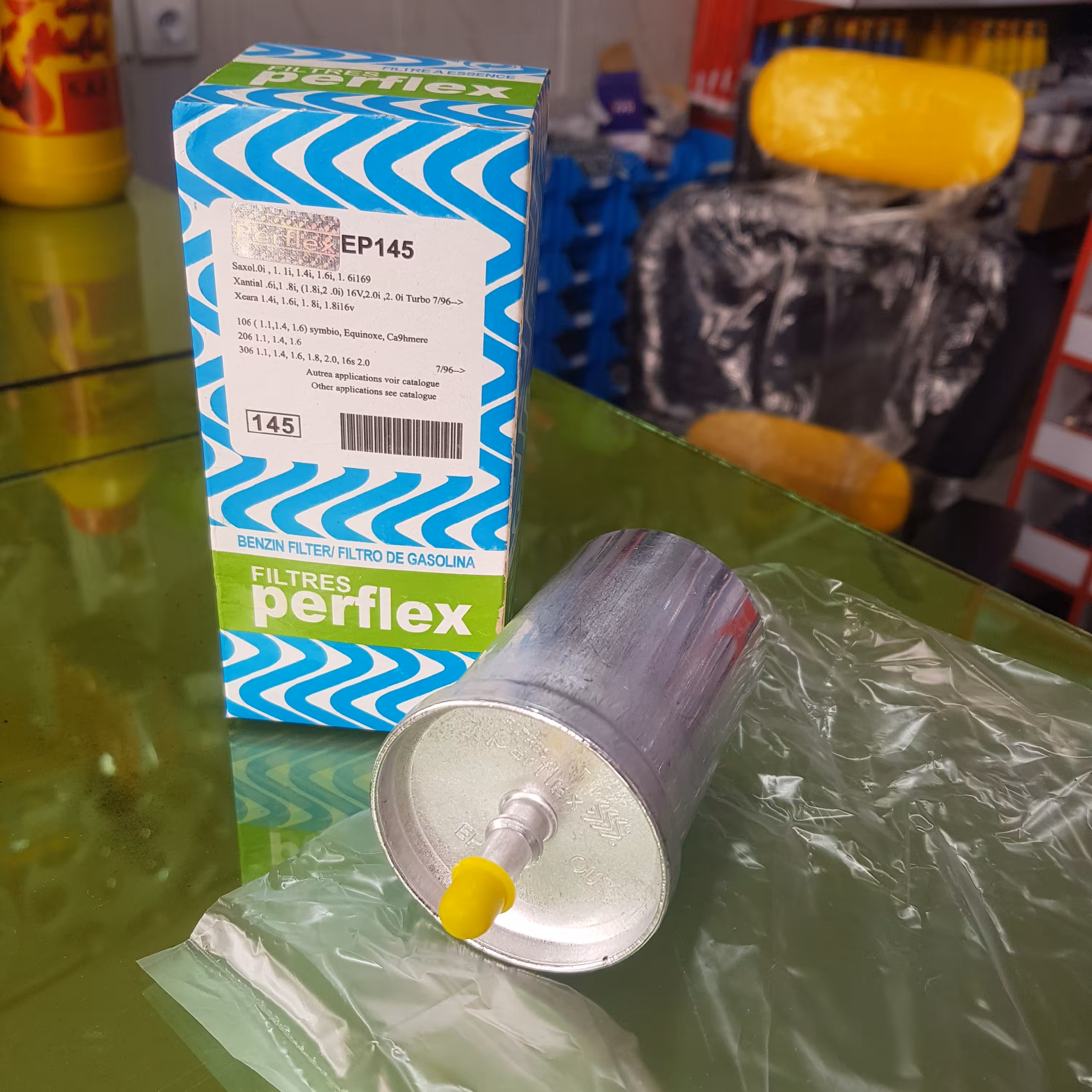 فیلتر بنزین فلزی بسته 10عددی مناسب انواع خودروهای پژو و زانتیا و ال90 و... 