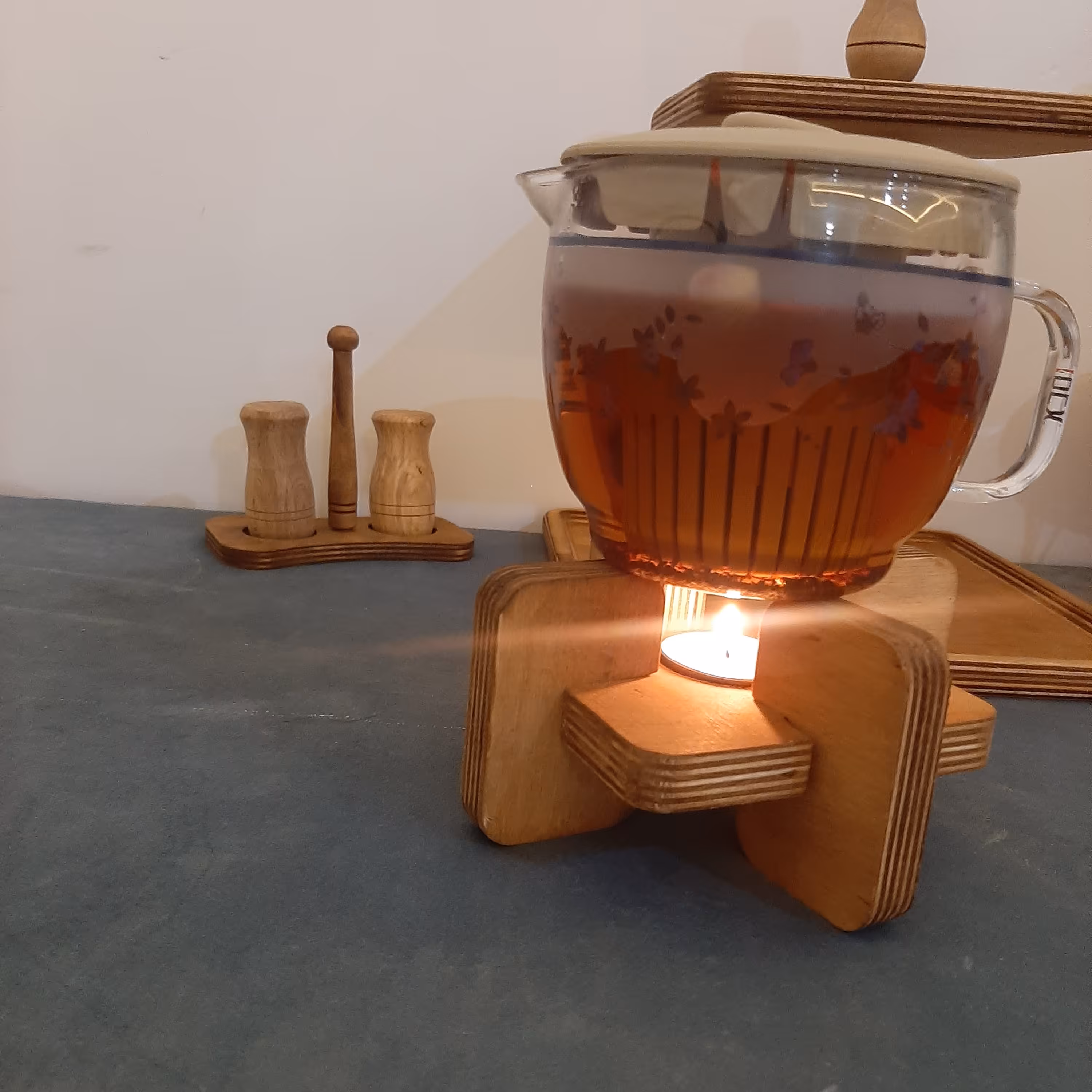 استند وارمری چوبی دمنوش و چای