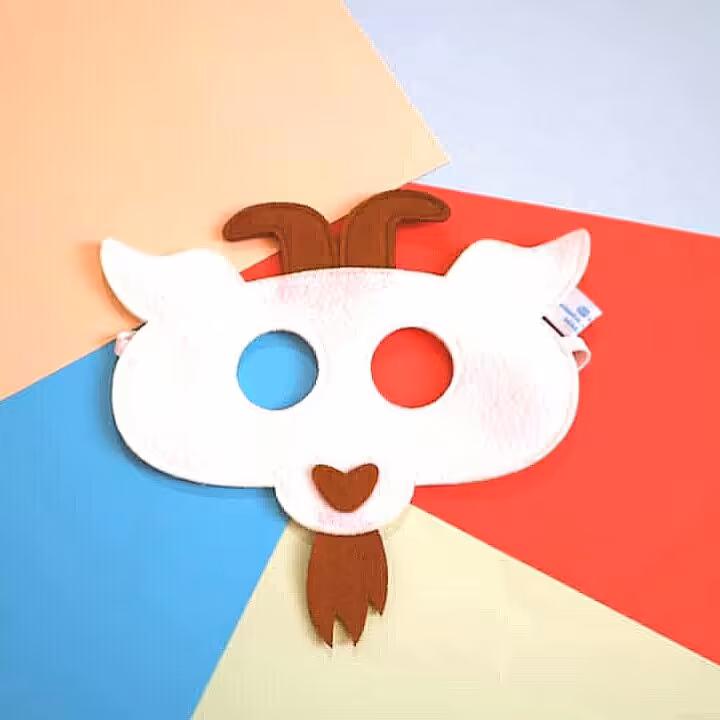 صورتک نمدی بز