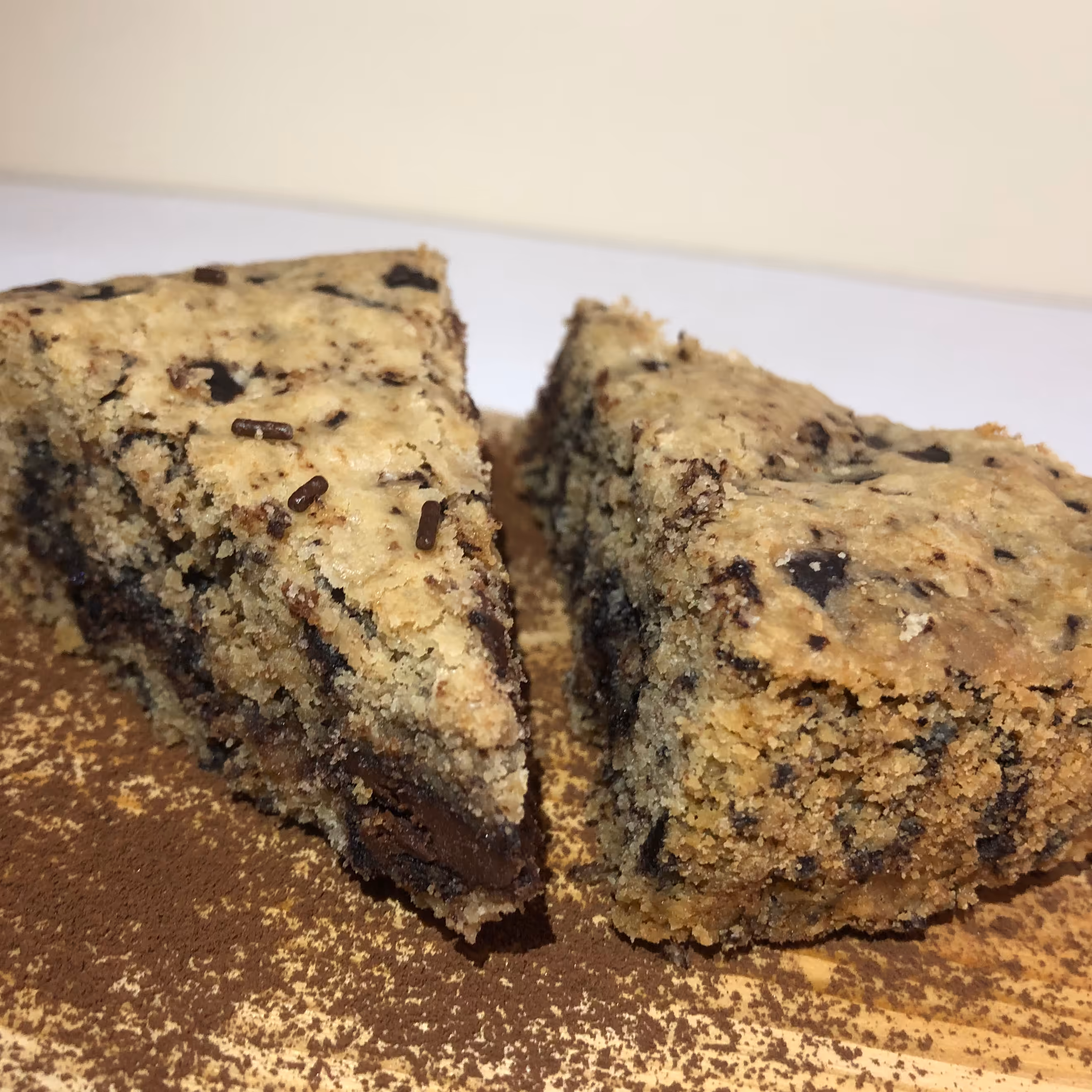 کیک کوکی وانیل شکلات با فیلینگ شکلات