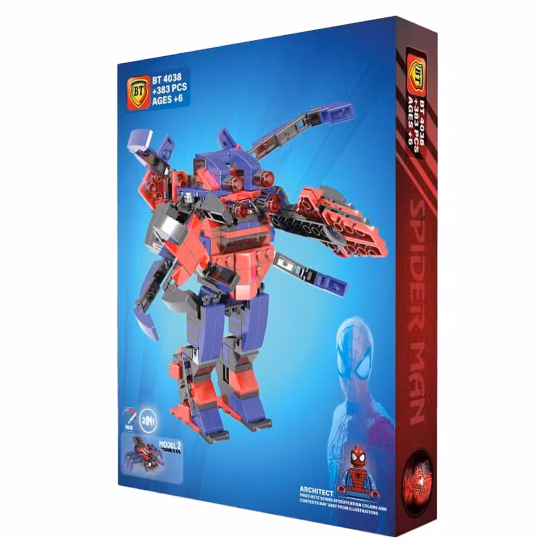 لگو ساختنی 2 مدل مرد عنکبوتی  اسپایدرمن غول آسا 383 قطعه مناسب برای 6 الی 12 سال