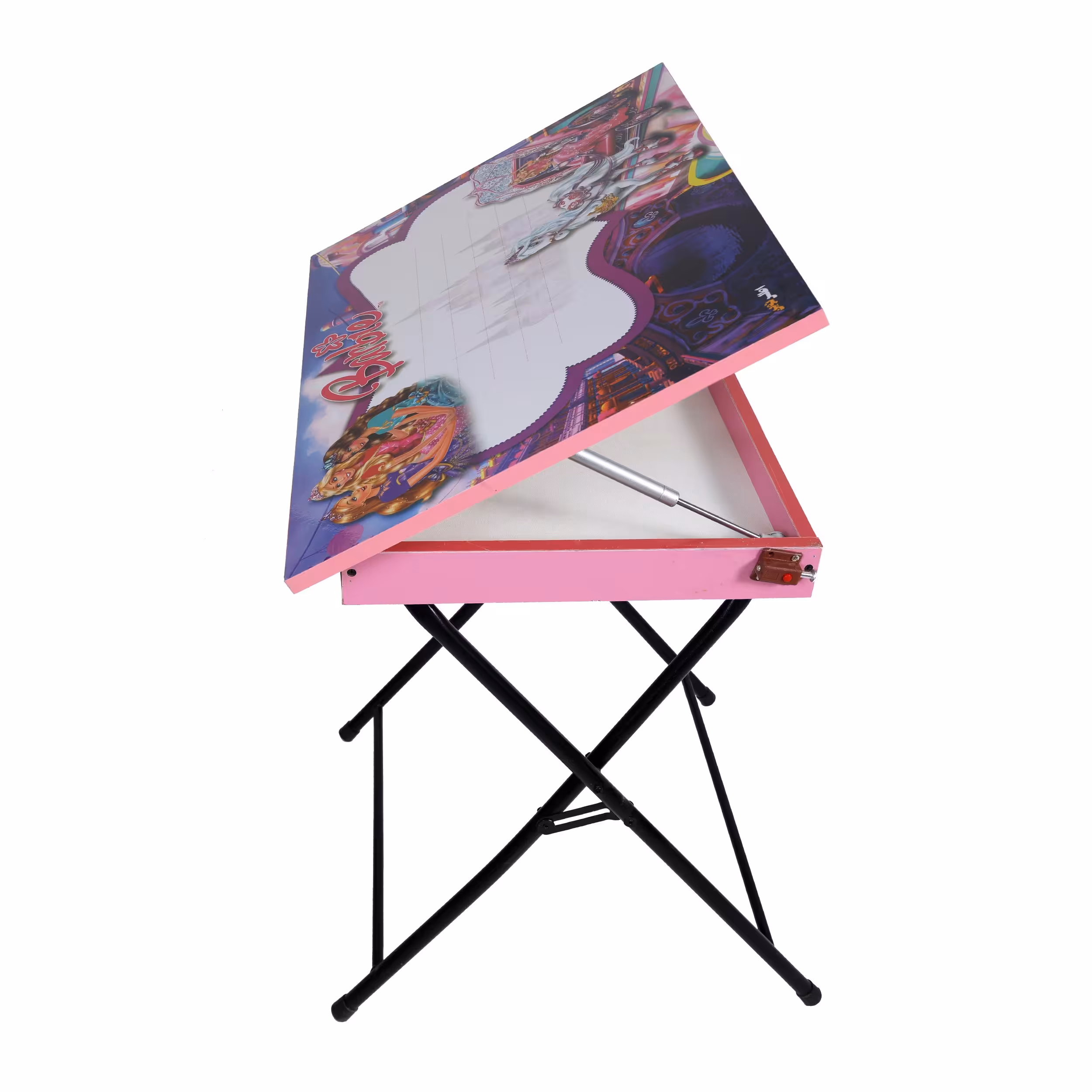 میز و صندلی فانتزی سیندرلا دخترانه باکس دار پایه دار مناسب اتاق و مدرسه