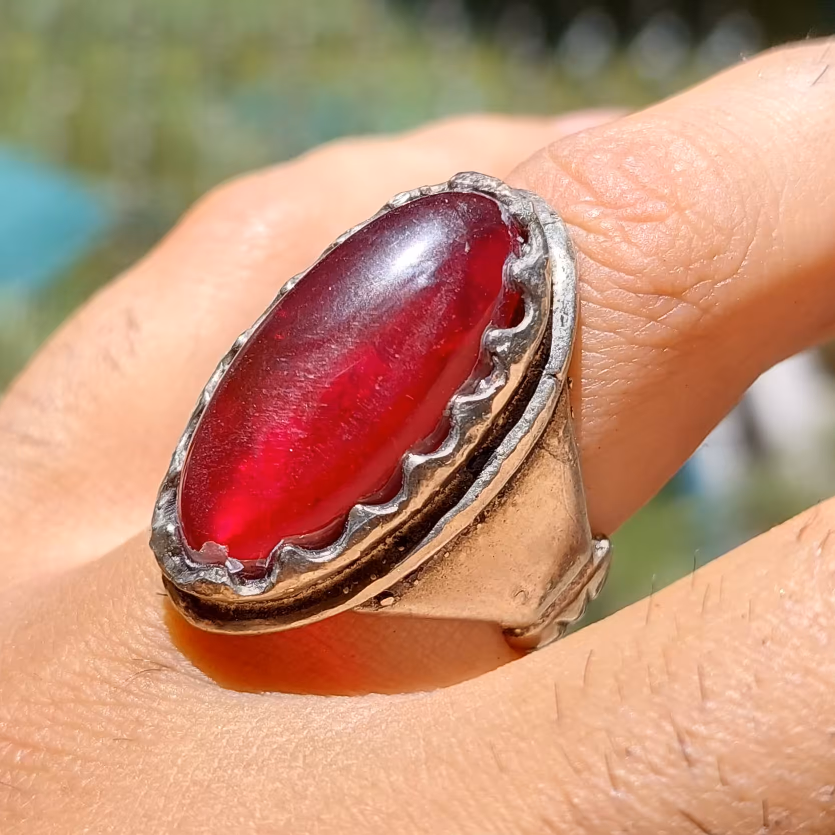 انگشتر شمش بادومی 