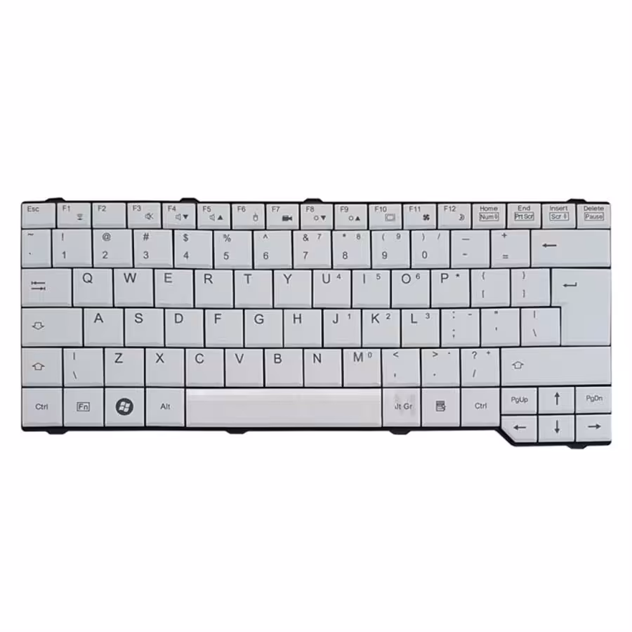 کیبورد لپ تاپ فوجیتسو Lifebook 6515-6545-3650 سفید