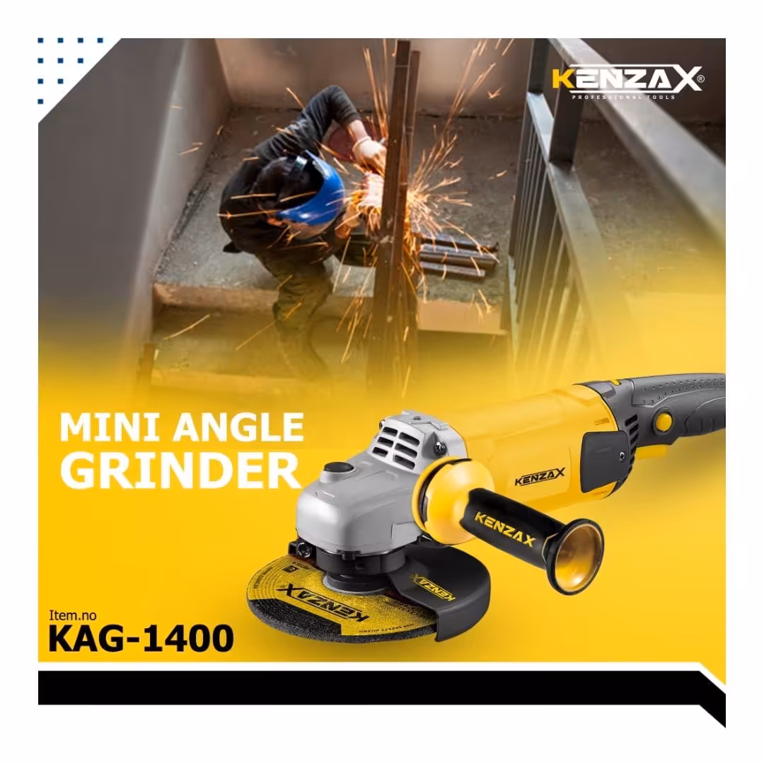 مینی فرز دسته بلند1400وات کنزاکس مدلKAG1400 به همراه گارانتی طلایی کنزاکس