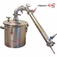 دستگاه تقطیر استیل A25 | عرق گیر 25 لیتری اقتصادی - فروشگاه اینترنتی نیک تجهیزات
