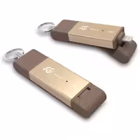 آدام المنتس فلش مموری لایتنینگ مدل iKlips DUO با ظرفیت 256 گیگابایت طلایی - Hiapple.ir