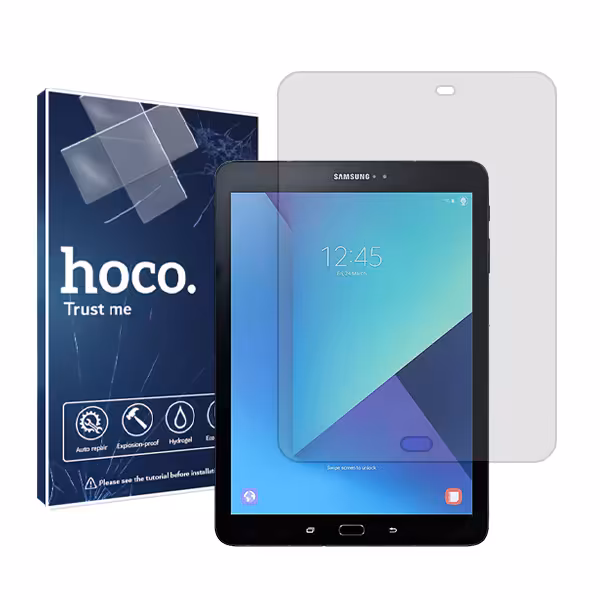 گلس تبلت سامسونگ Galaxy Tab S3 SM-T825 مدل نانو هیدروژل شفاف برند هوکو کد L