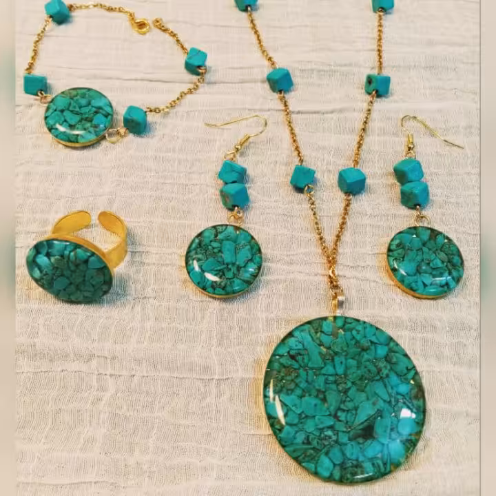 سرویس سنگ فیروزه رزین