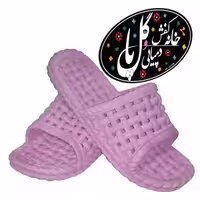 دمپایی مردانه استخری و حمامی ژله ای صادقی صورتی پر رنگ