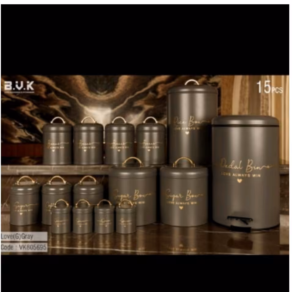 سرویس آشپزخانه 16 پارچه bvk طرح LOVE (پس کرایه )