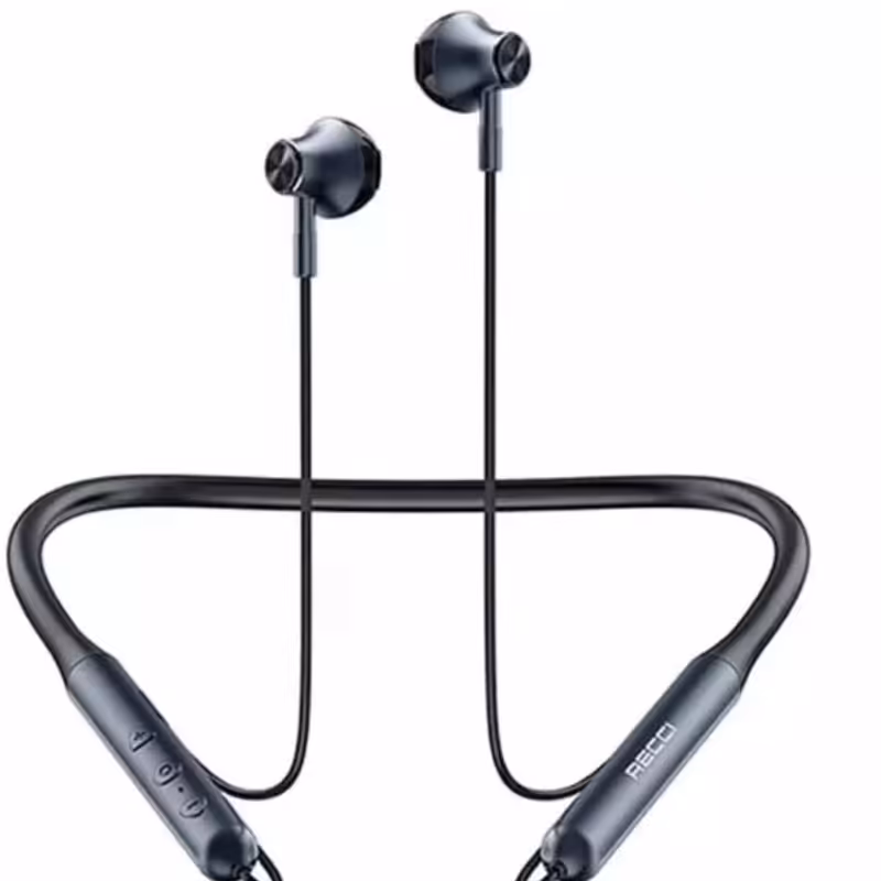 هندزفری گردنی رسی مدلREp W16 وزن 30گرم.تایپ سی برد مسافت 10متر، 100میلی آمپر کیفیت باطری