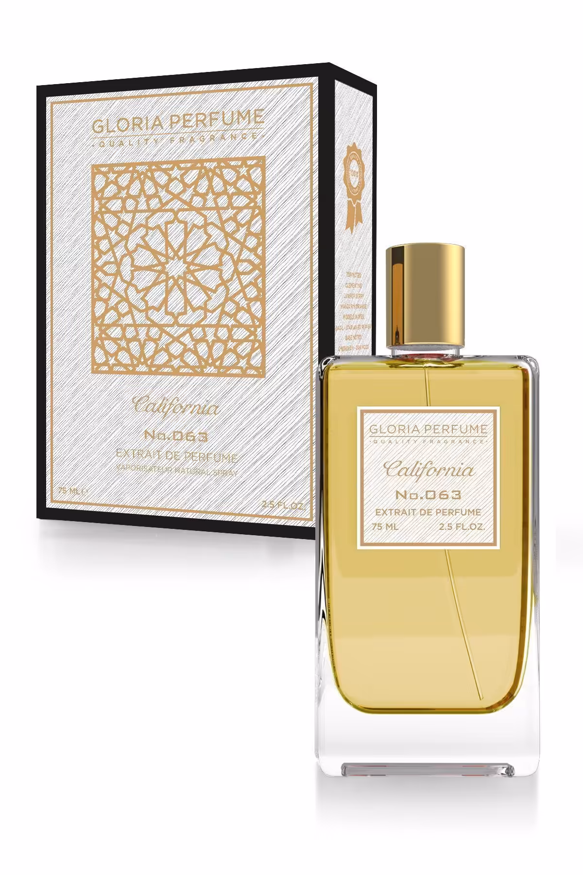 عطر مردانه و زنانه کالیفرنیا 75 میل ادوپرفیوم Gloria Perfume