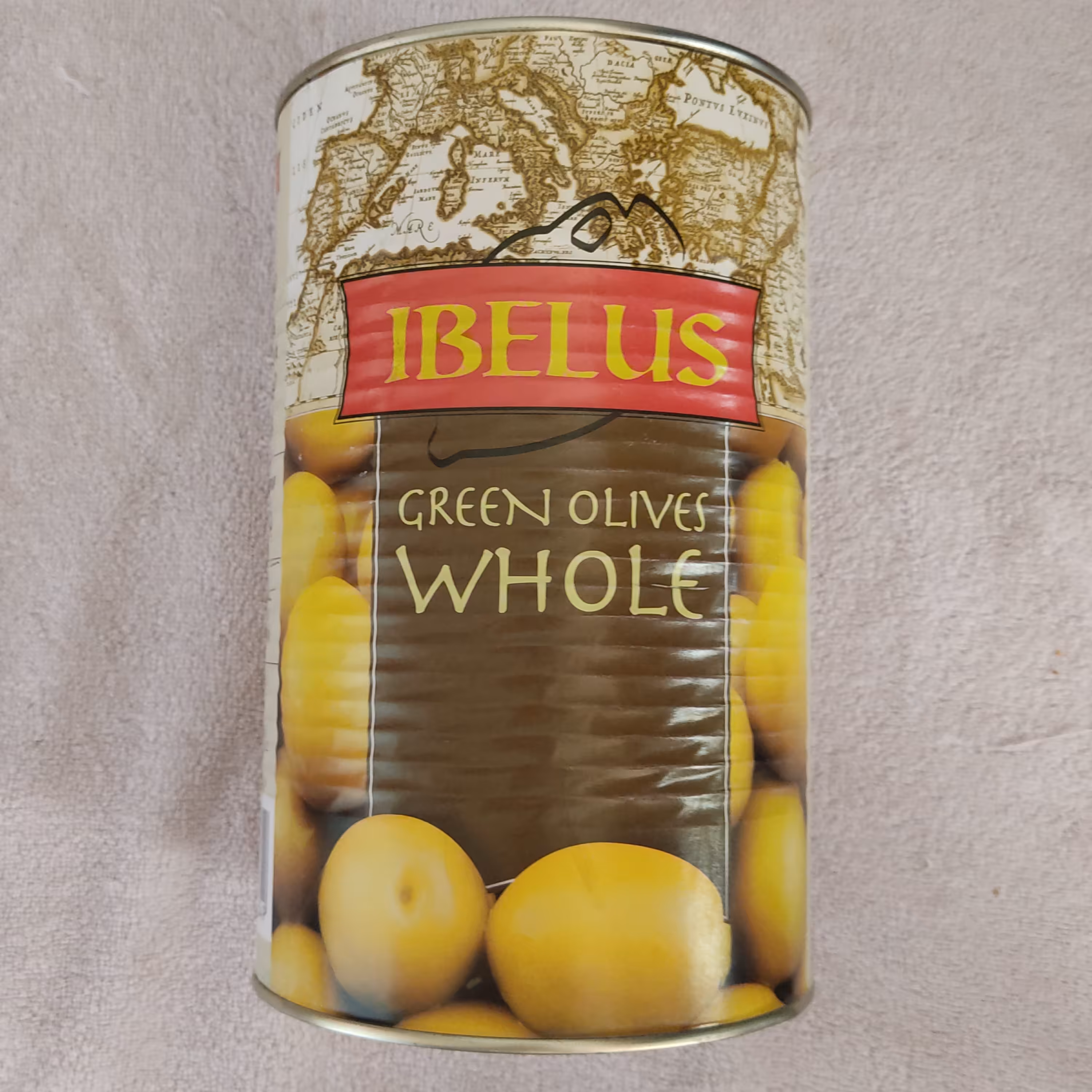 کنسرو زیتون سبز درشت خارجی اسپانیایی اصل قوطی فلزی 4200 گرمی