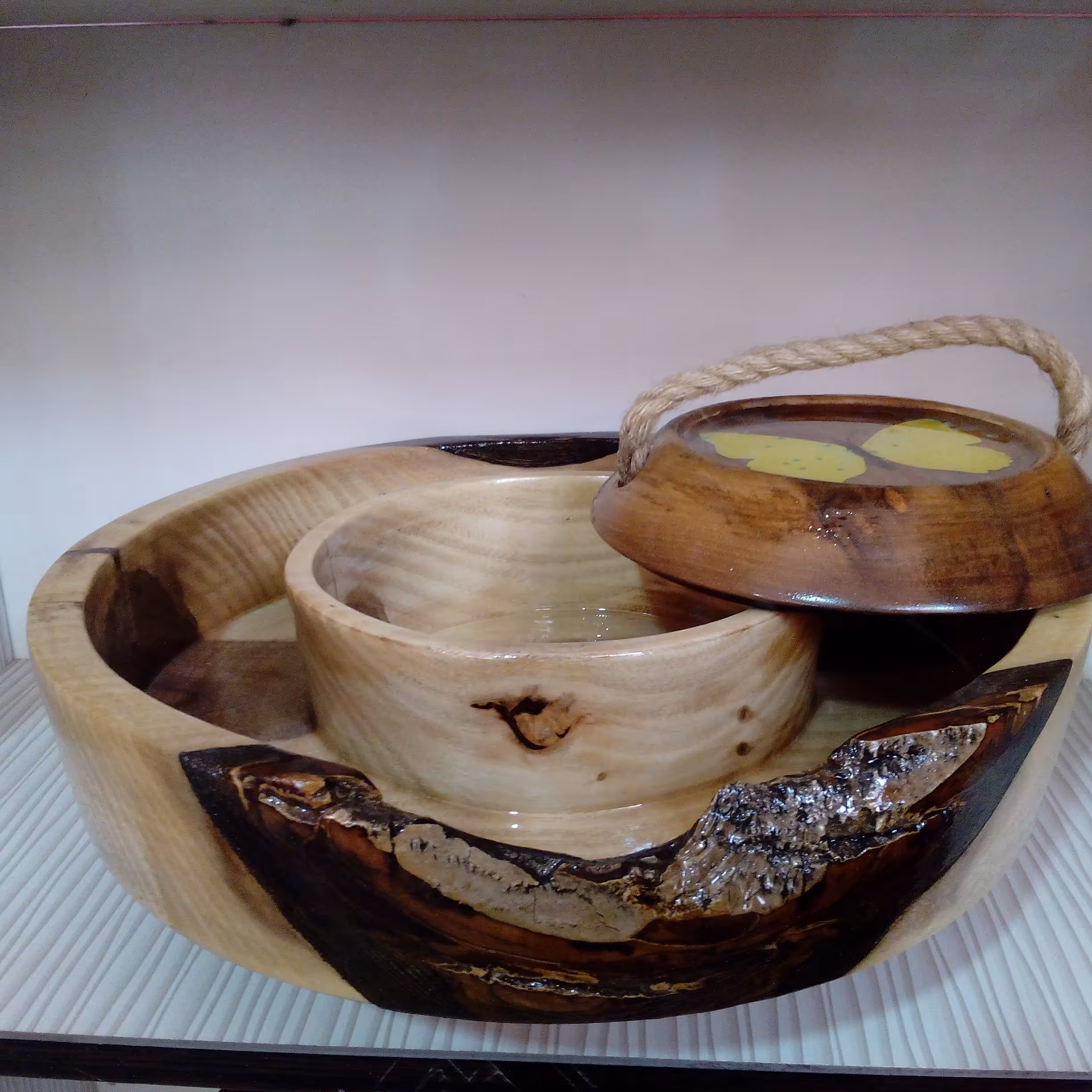 شکلات خوری  پایه دار  دو قسمتی در دار  (( قطر 40 )) 