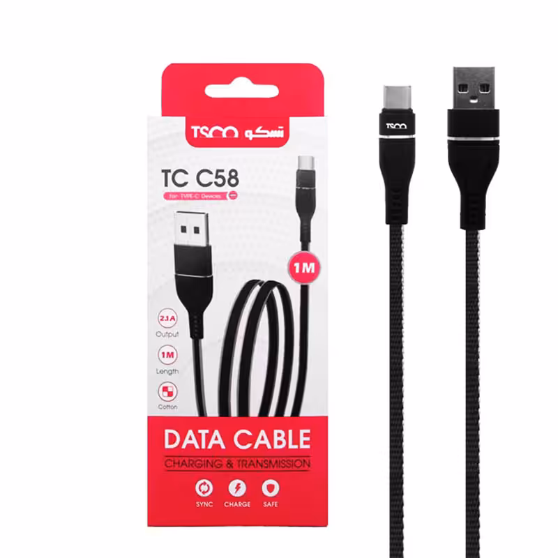 کابل شارژ Type-C تسکو TSCO TC C58