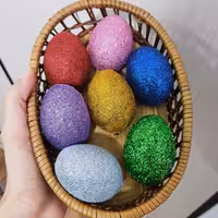  تخم مرغ رنگی اکلیلی تزیینی دکوری  مناسب هفت سین نوروز