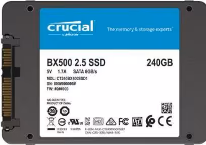 هارد SSD لپ تاپ 240 گیگابایت کروشیال Crucial BX500