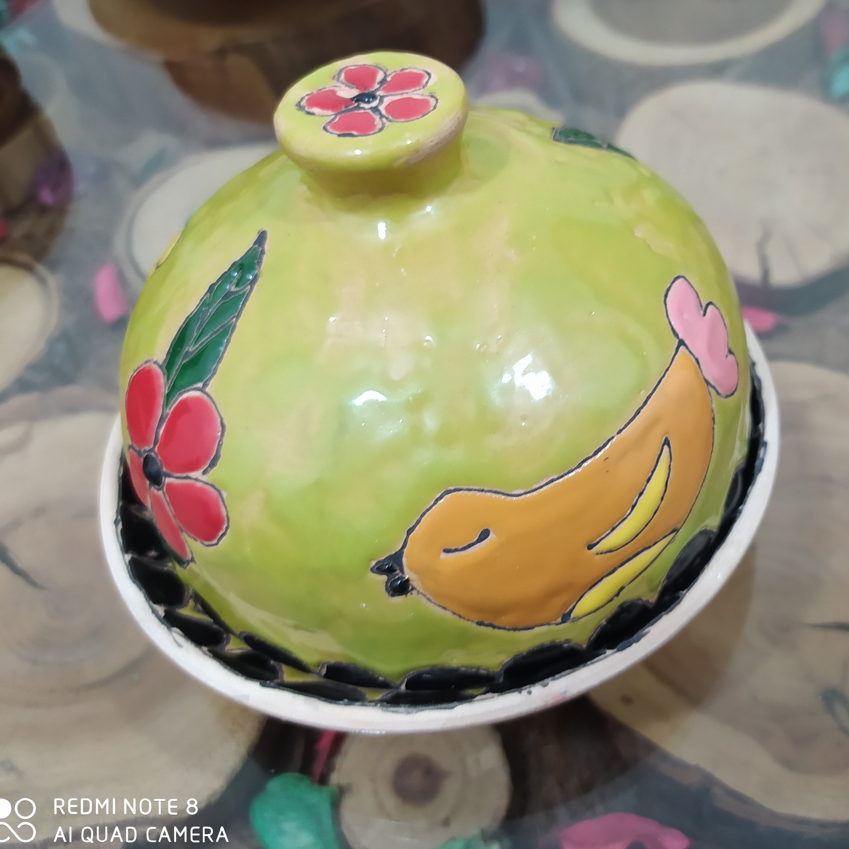 کره خوری میناکاری سفالی