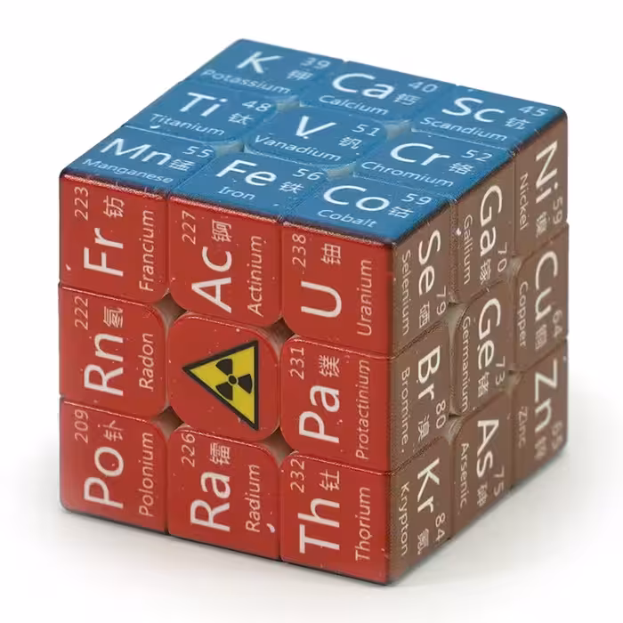 روبیک 3در3 طرح جدول تناوبی شیمی مرکز گرد
Chemical Element 3x3 Cube