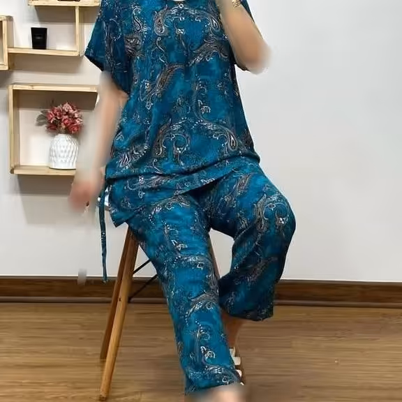 بلوز شلوار نخی