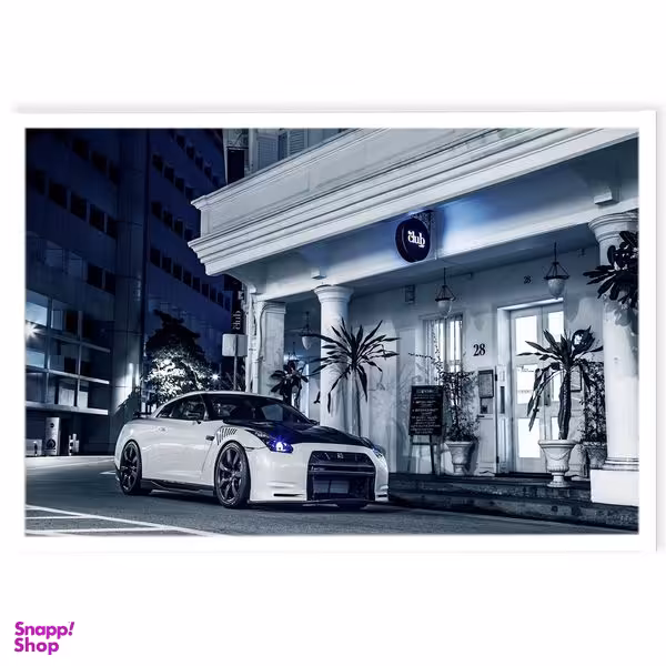 تابلو نوری بکلیت طرح ماشین NISSAN GT-R مدل W4693