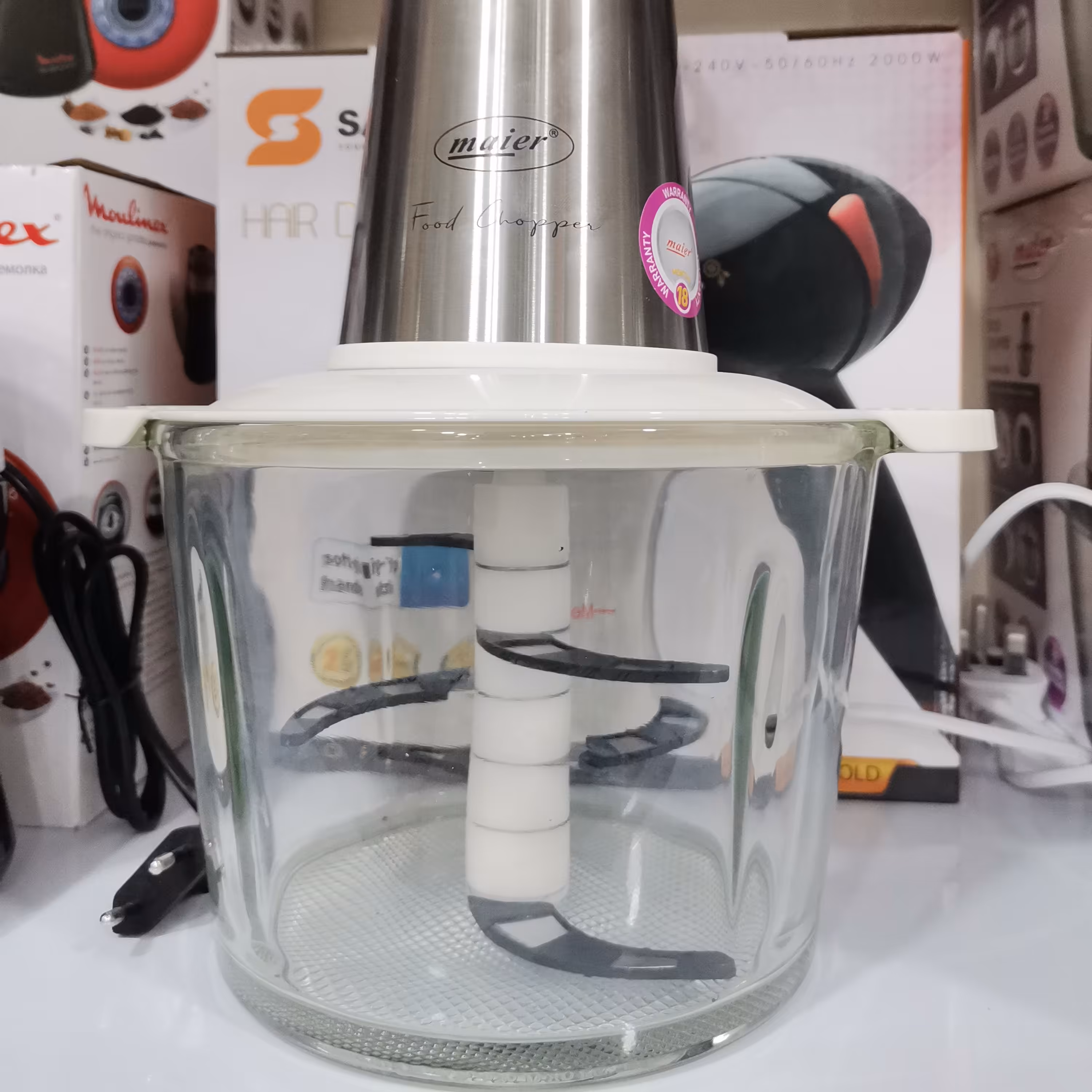 خردکن مایر 3 لیتری شیشه ای مدل MR-391