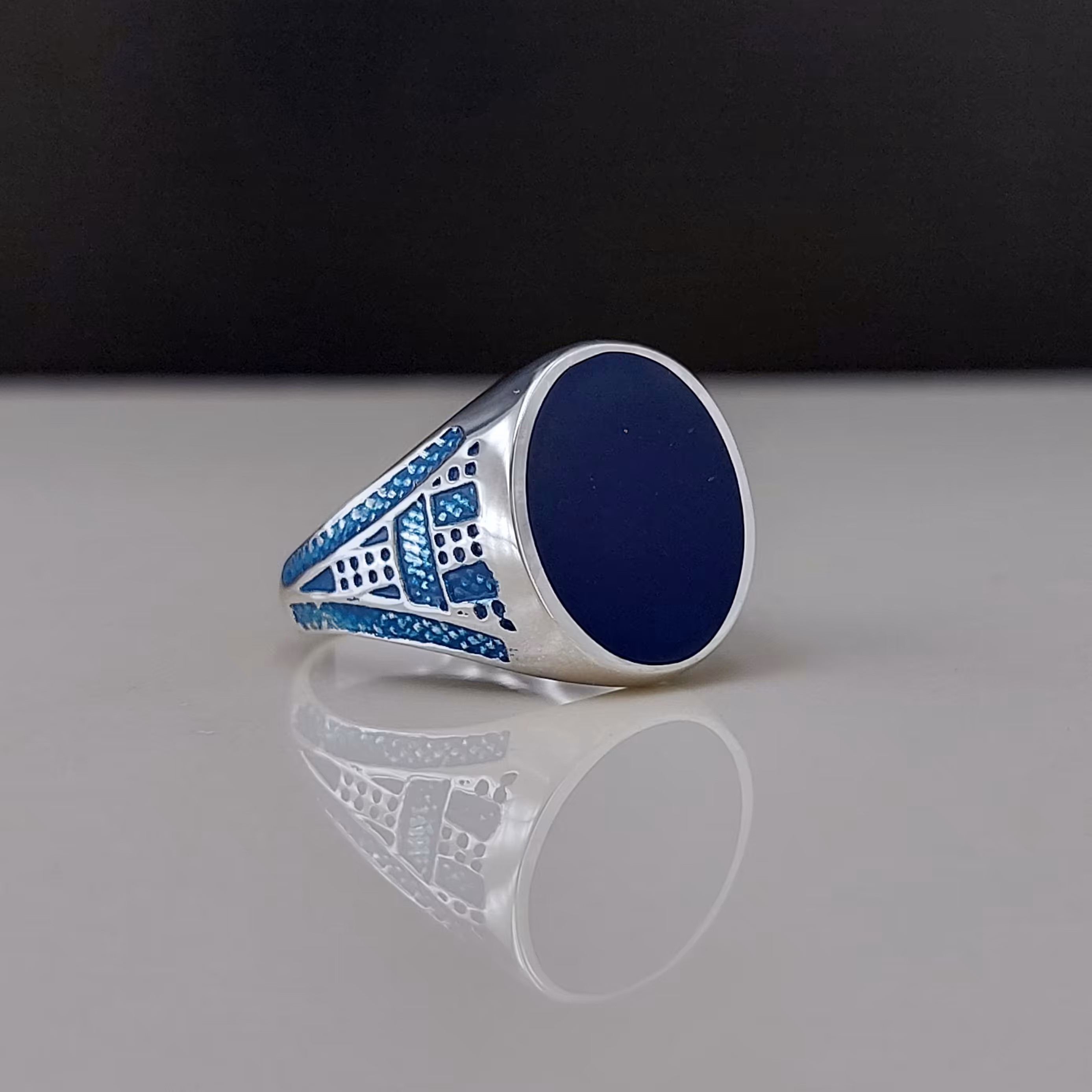 انگشتر نقره مردانه اسپرت 