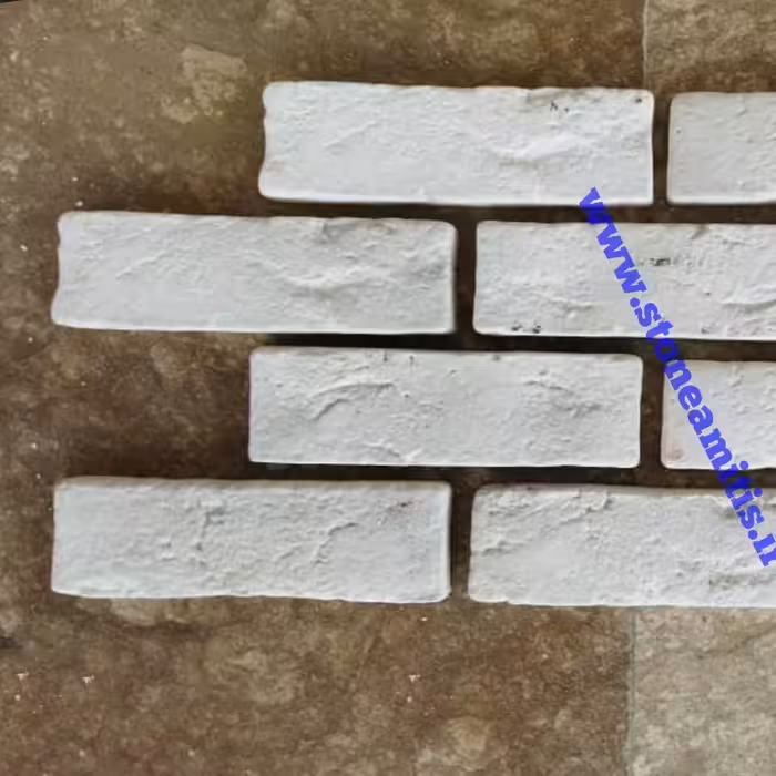 سنگ مصنوعی طرح آجر فخاری ابعاد 7-19 سانتیمتر قیمت به ازای یک متر مربع