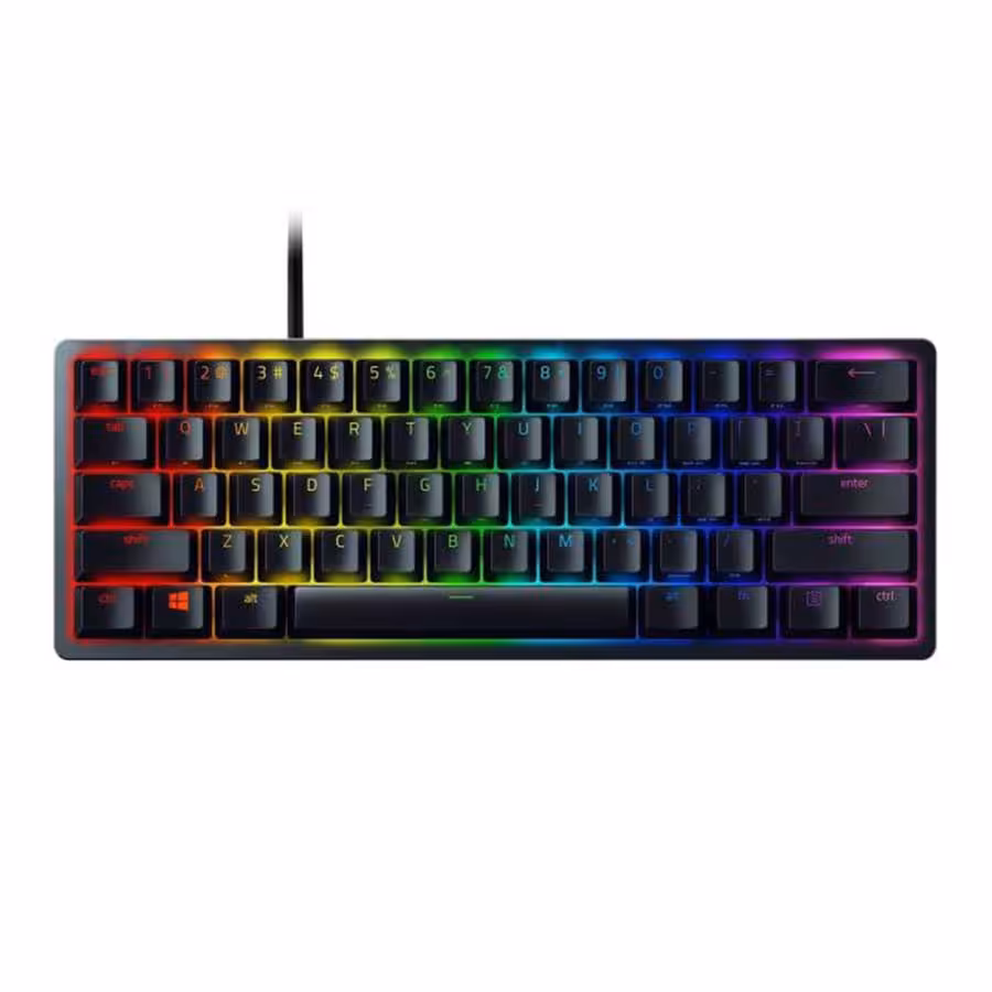 قیمت و خرید کیبورد گیمینگ باسیم ریزر مدل Huntsman Mini Clicky Purple Switch | یاس ارتباط