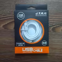 کابل شارژ سه آمپر آیفون مدل J.T.R