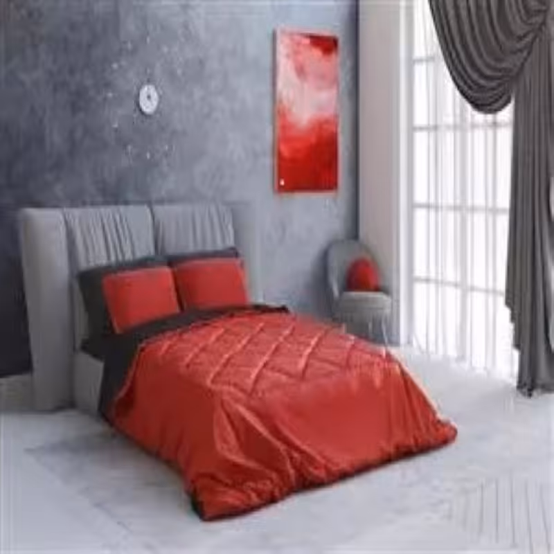 سرویس لحاف روتختی ترکسان کد S 133 دو نفره 6 تکه با پارچه تنسل گیاهی ارسال رایگان