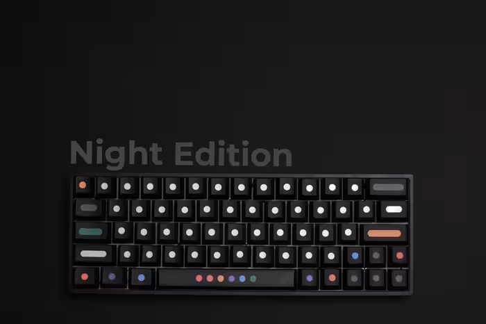 خرید کیبورد Wraith Dotboard Night Edition 60% Mechanical Keyboard با بهترین قیمت