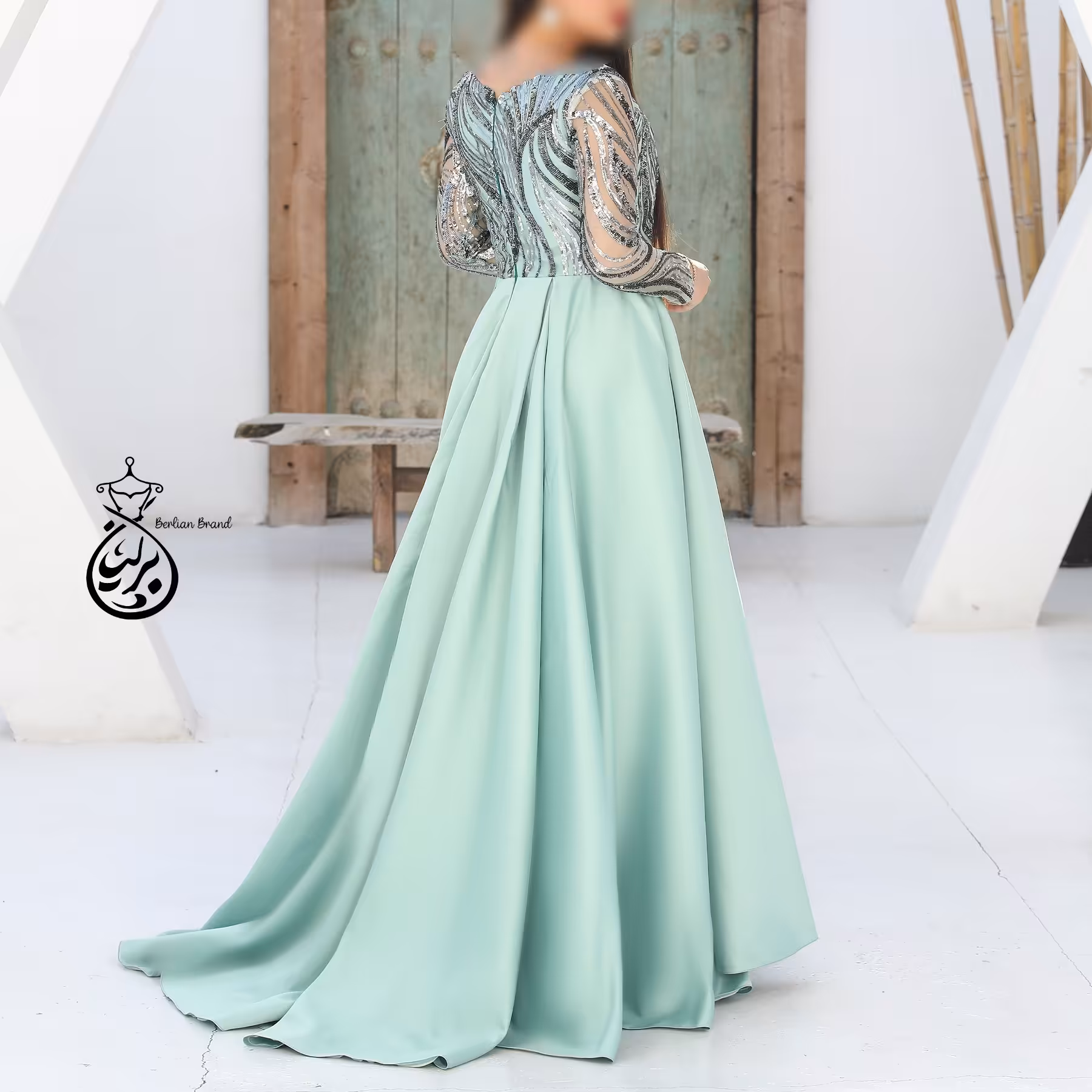 ماکسی مجلسی بلند مدل جانان