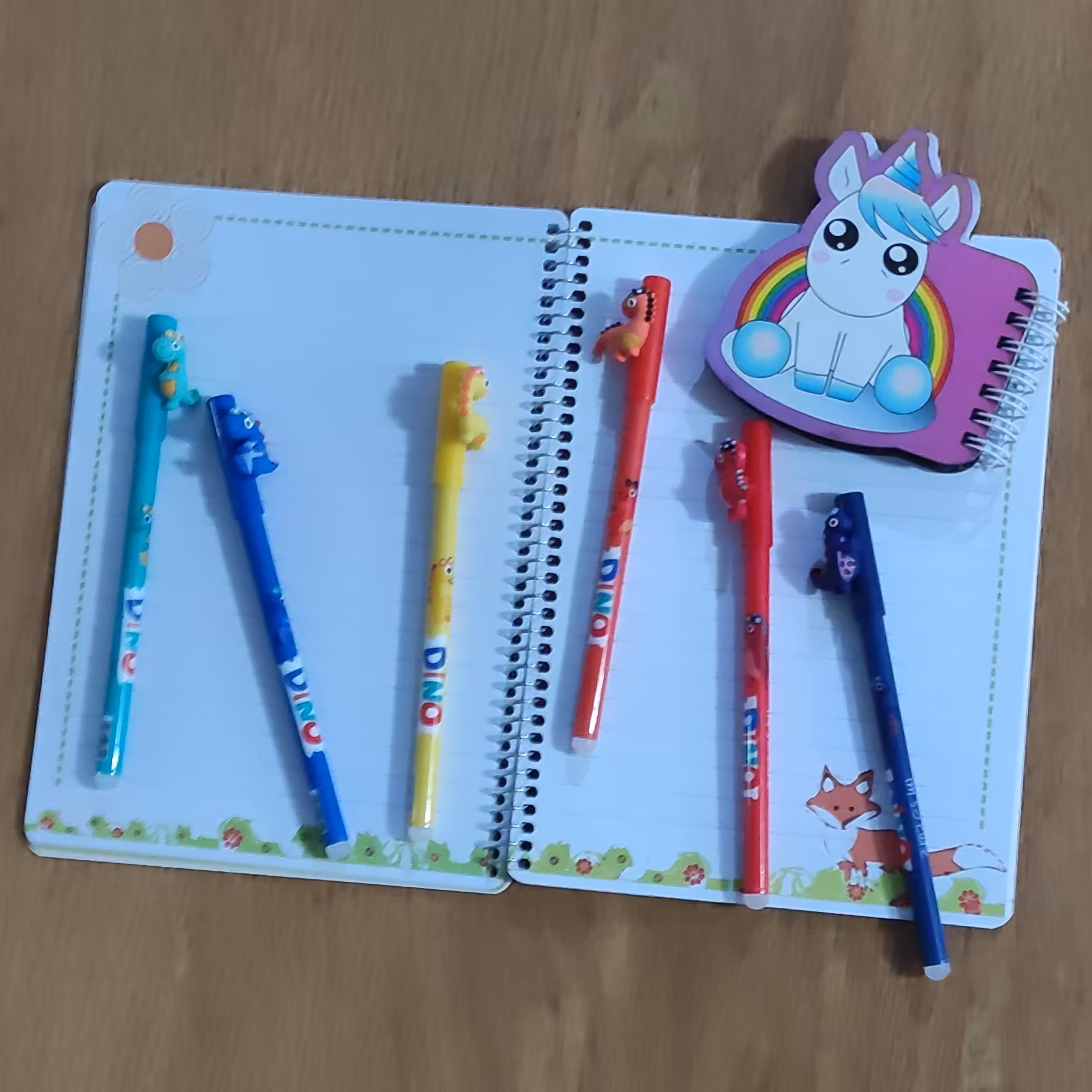  خودکار روان نویس پاکن دار فانتزی طرح دایناسور کوچولو  عشق 