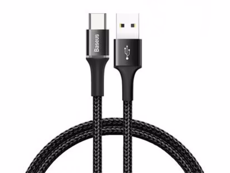 کابل شارژ سریع و انتقال داده تایپ سی بیسوس Baseus Halo Type-C Cable 0.5m