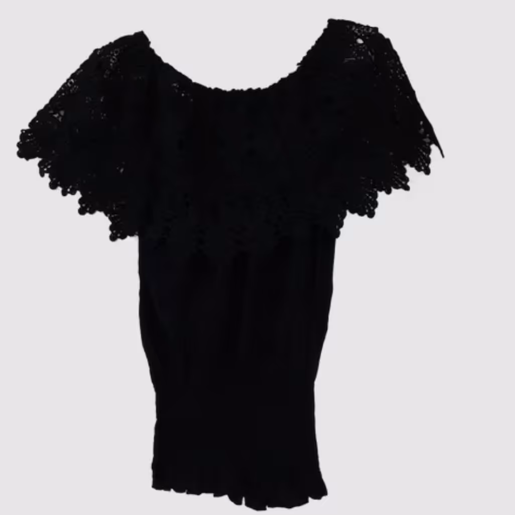 بلوز نخی یقه گیپور کشتی