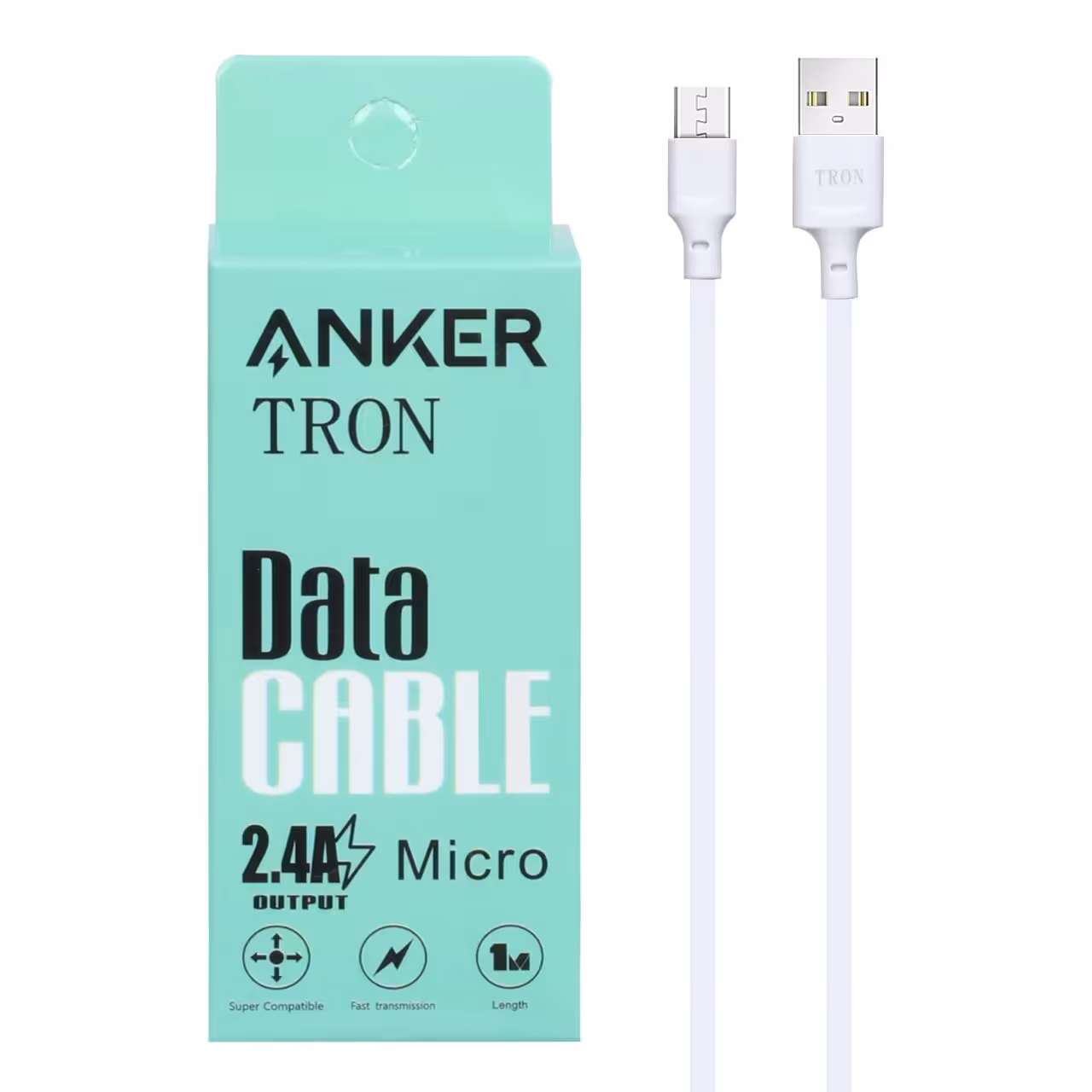 کابل شارژ فستanker tron سفید