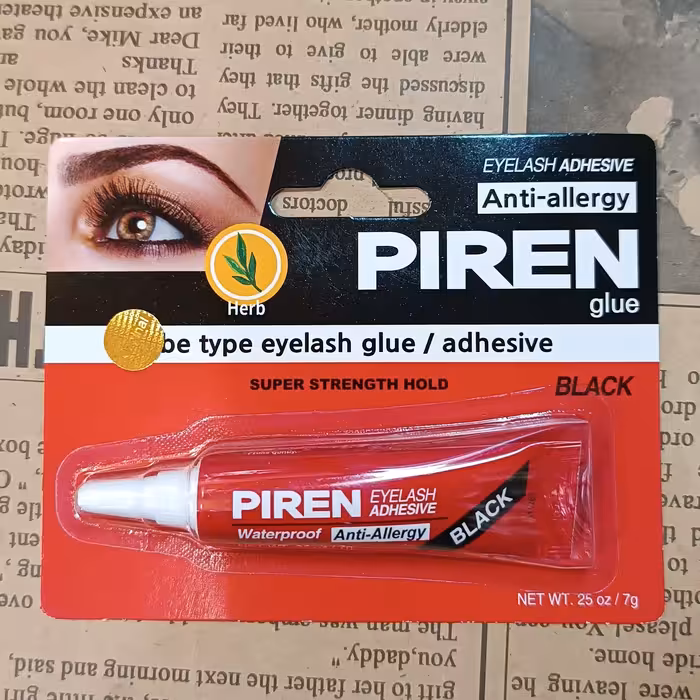 چسبمژه پیرن قرمز اصل آنتی آلرژی piren چسب کاشت مژه موقت Piren قرمز چسب مژه یک ماهه انواع چسب آمپل سانکو دان ردچری موجود