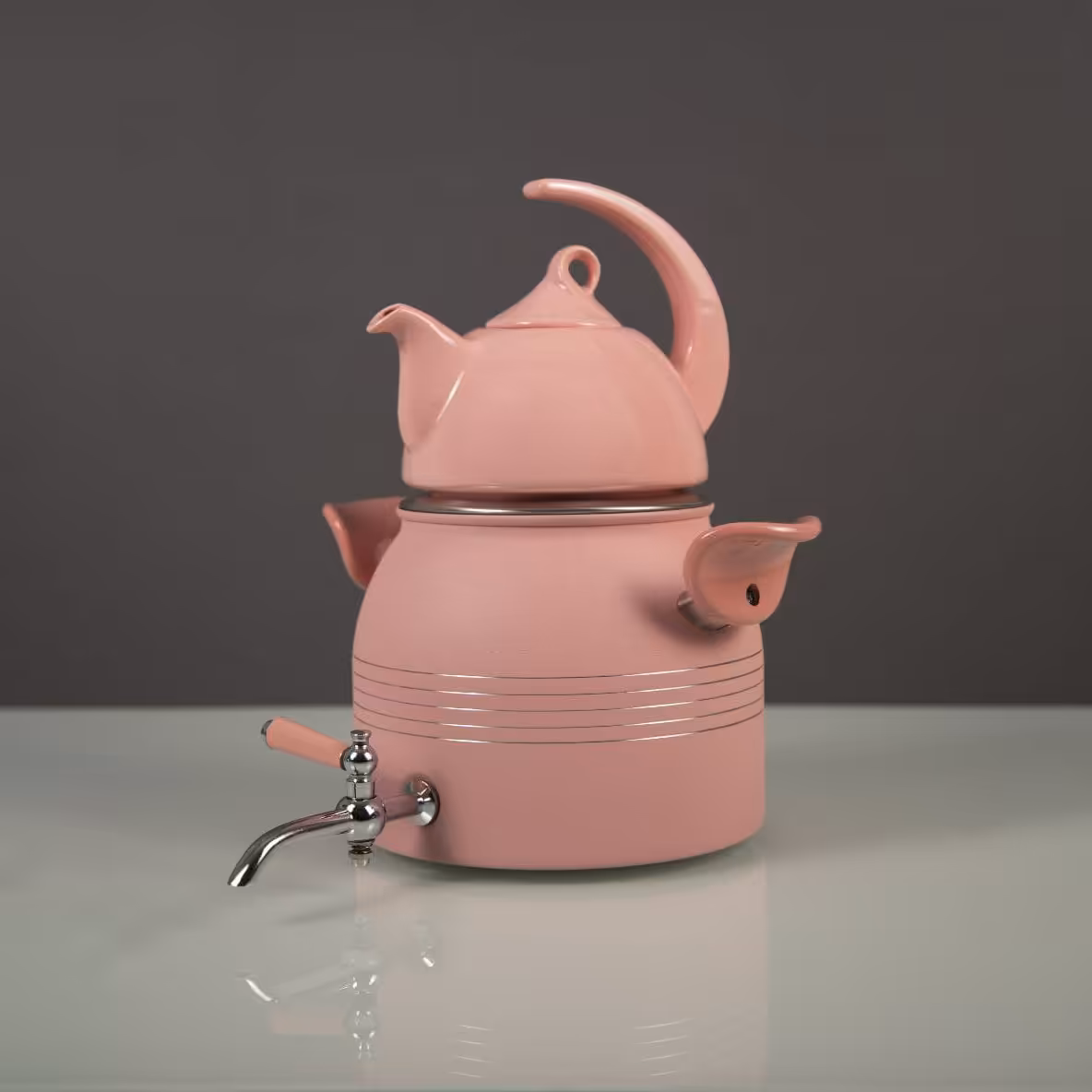 ست کتری و قوری کروپ ست مدل ملورین رنگی کد 510